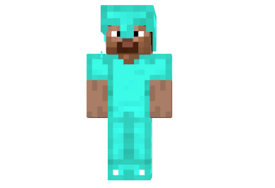 minecraft steve in armor