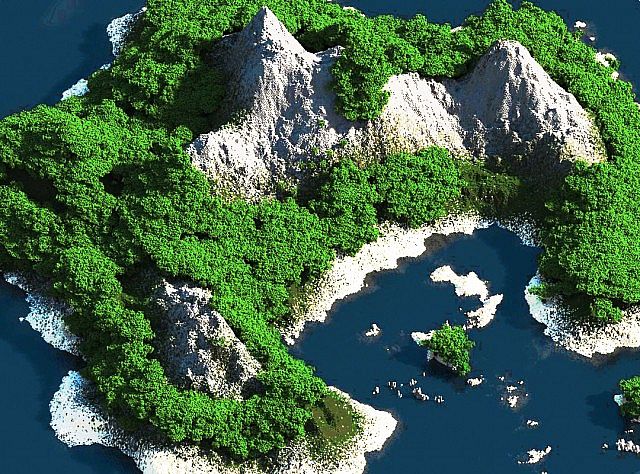 Tropica islands minecraft survival island map