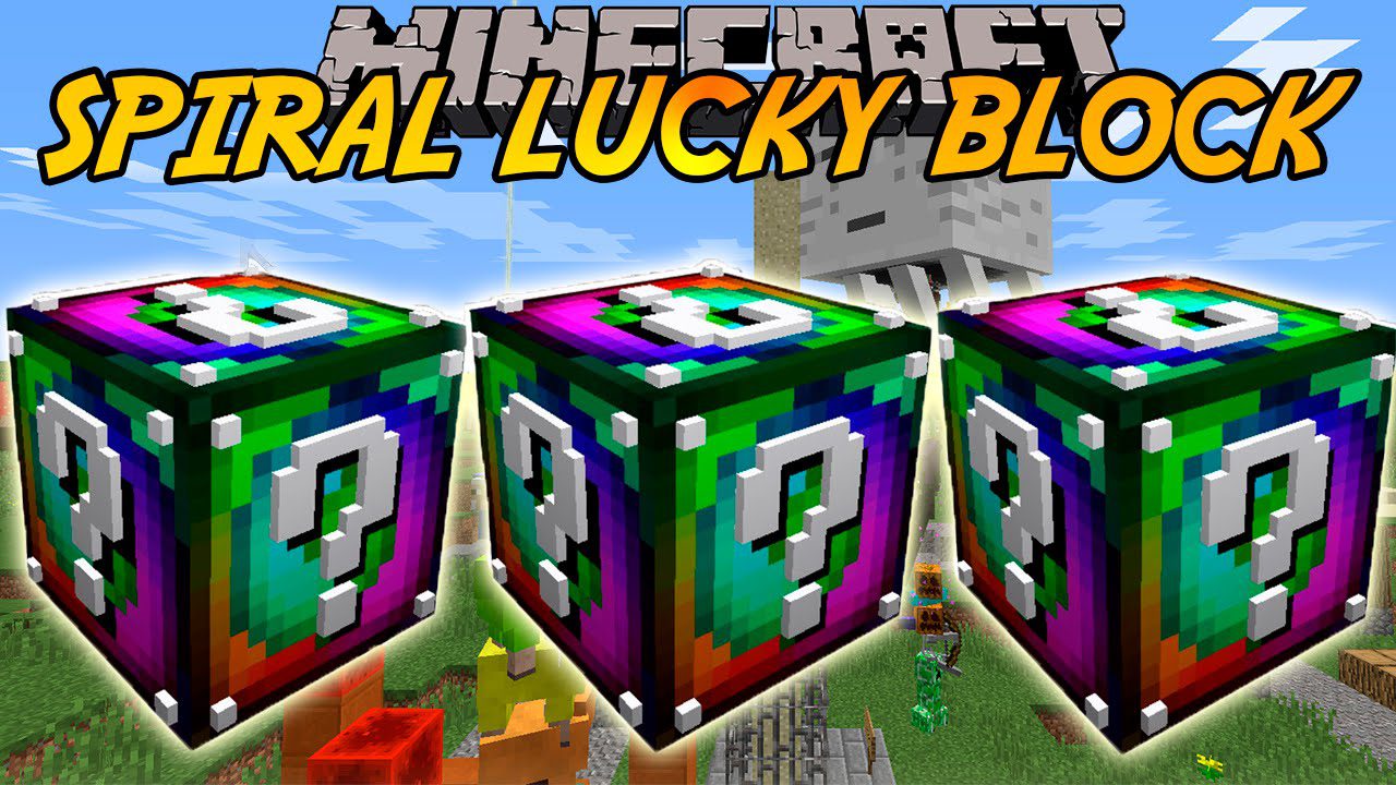 Lucky Block Spiral Mod 189 9minecraftnet