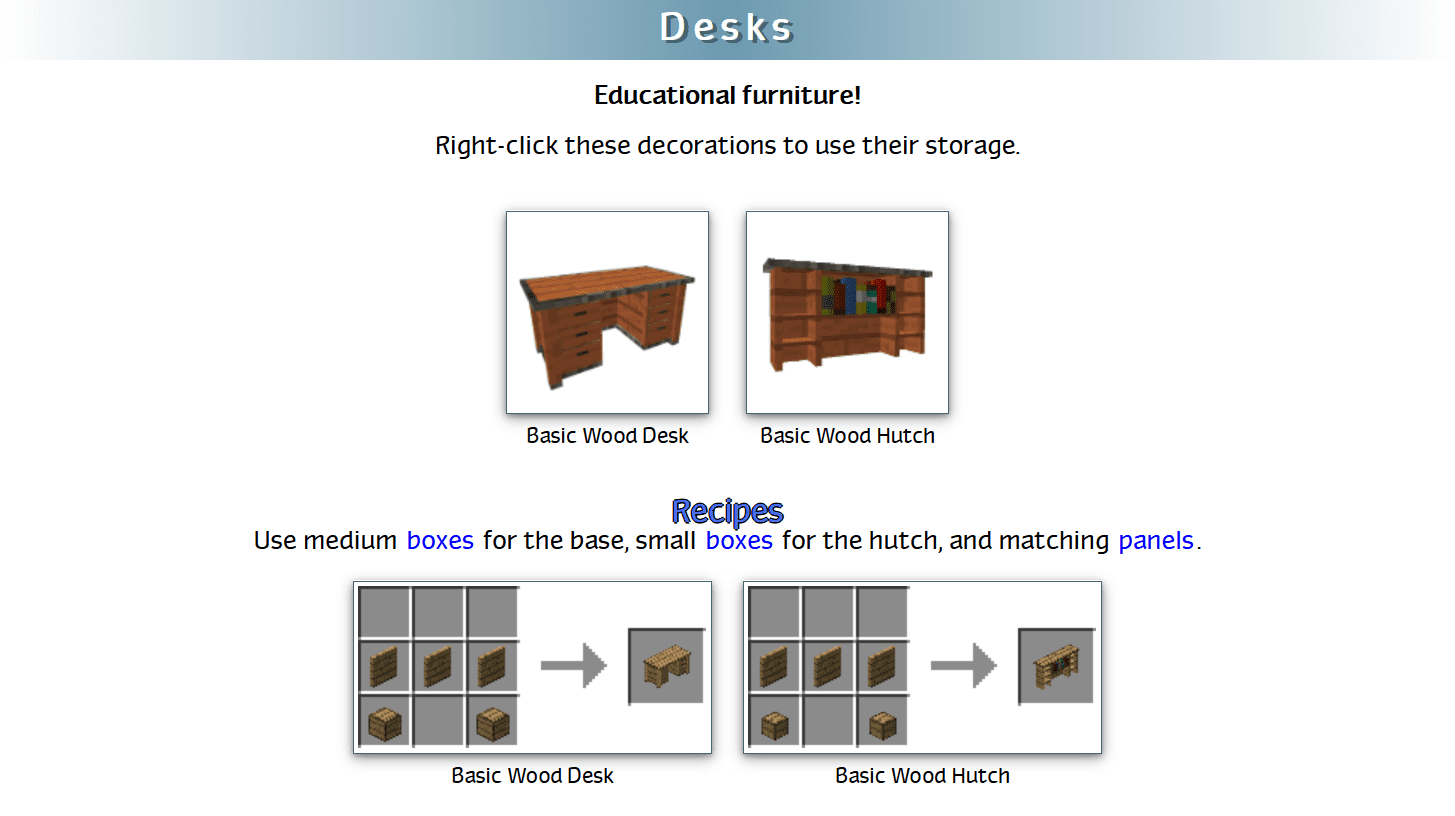 Decoration Mega Pack Mod 1 12 2 Furniture Plus 9minecraft Net