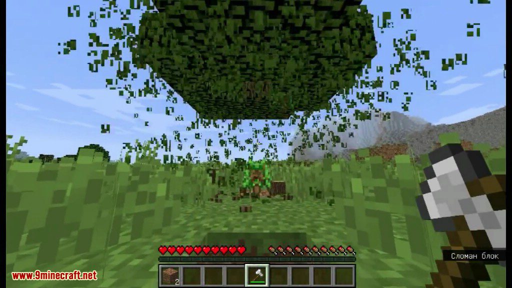 Tree Cutter Down Mod 1 10 2 Cut Down Any Tree In One Hit 9minecraft Net