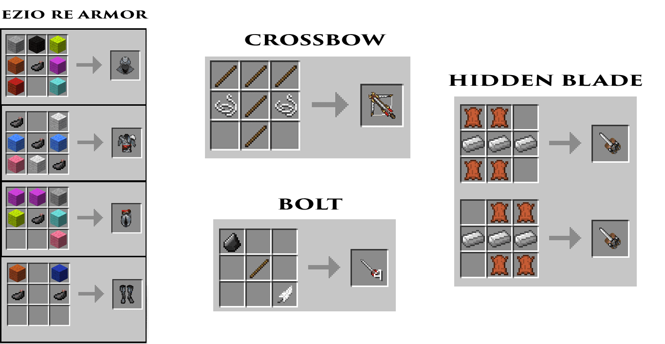 MineCreed Mod Crafting 조리법 2