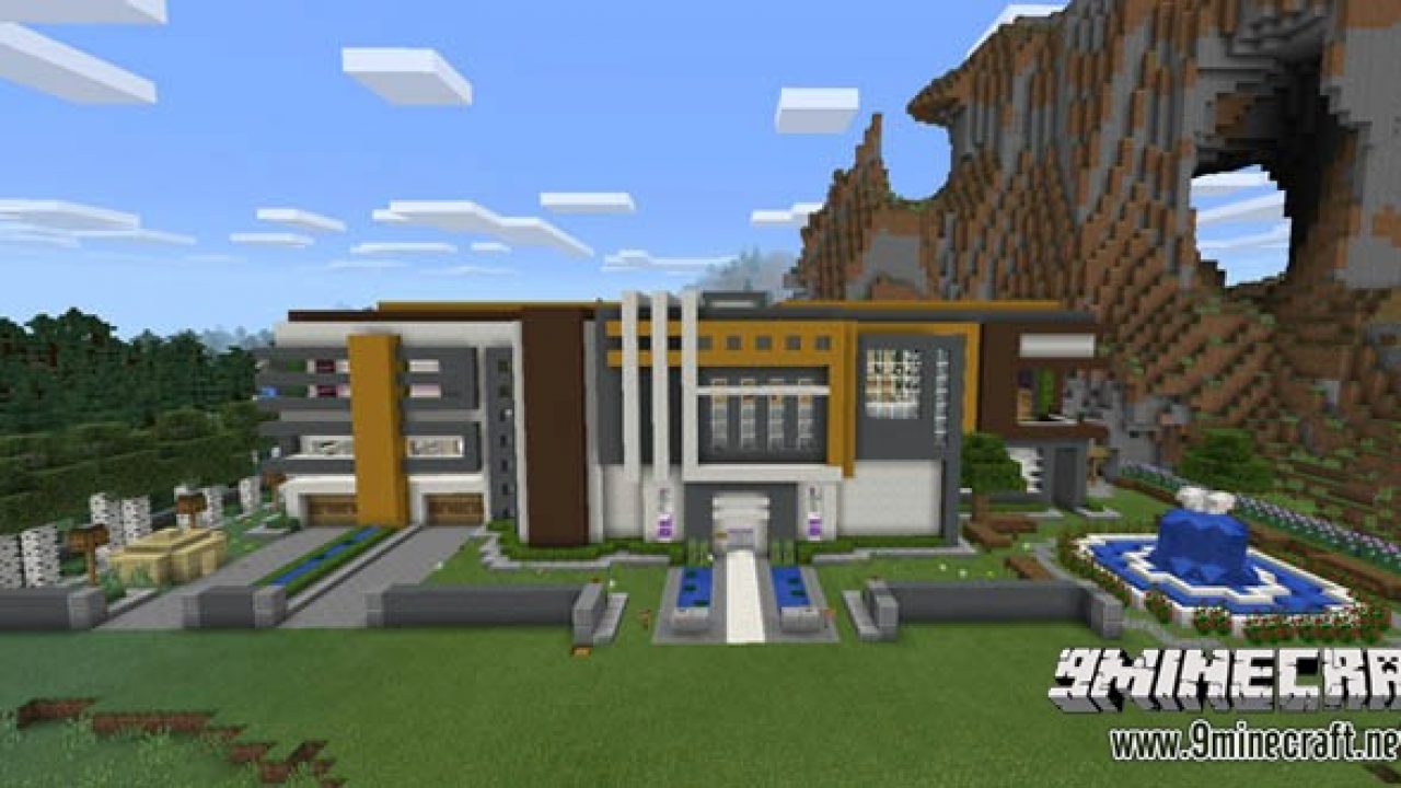 Super Mansion Map For Mcpe 9minecraft Net