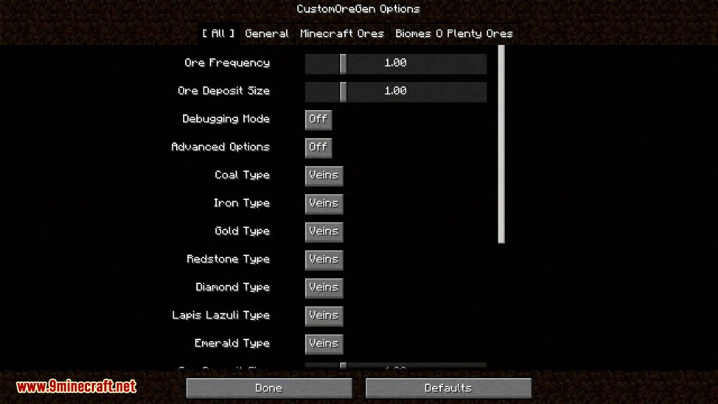 Custom Ore Generation Revival Mod Screenshots 1
