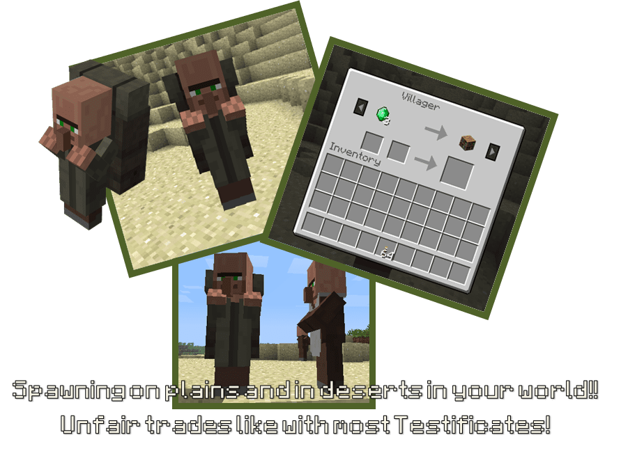 Primitive Mobs Mod 기능 1