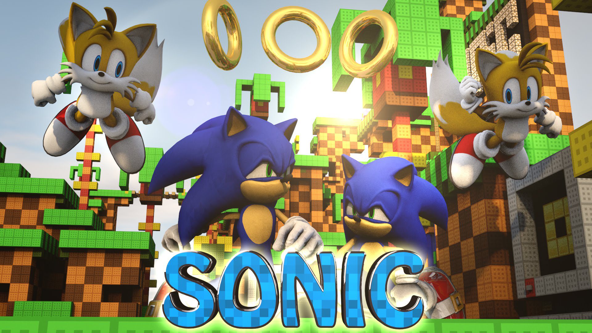 sonic and minecraft