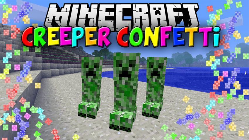 Creeper Confetti Mod 1.12.2/1.11.2 Download