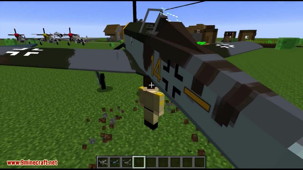 Flan S World War Two Pack Mod 1 12 2 1 7 10 Guns Planes Tanks Cars 9minecraft Net