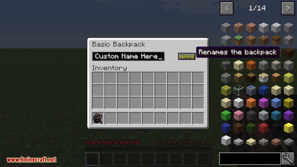 Iron Backpacks Mod 시작하기 4