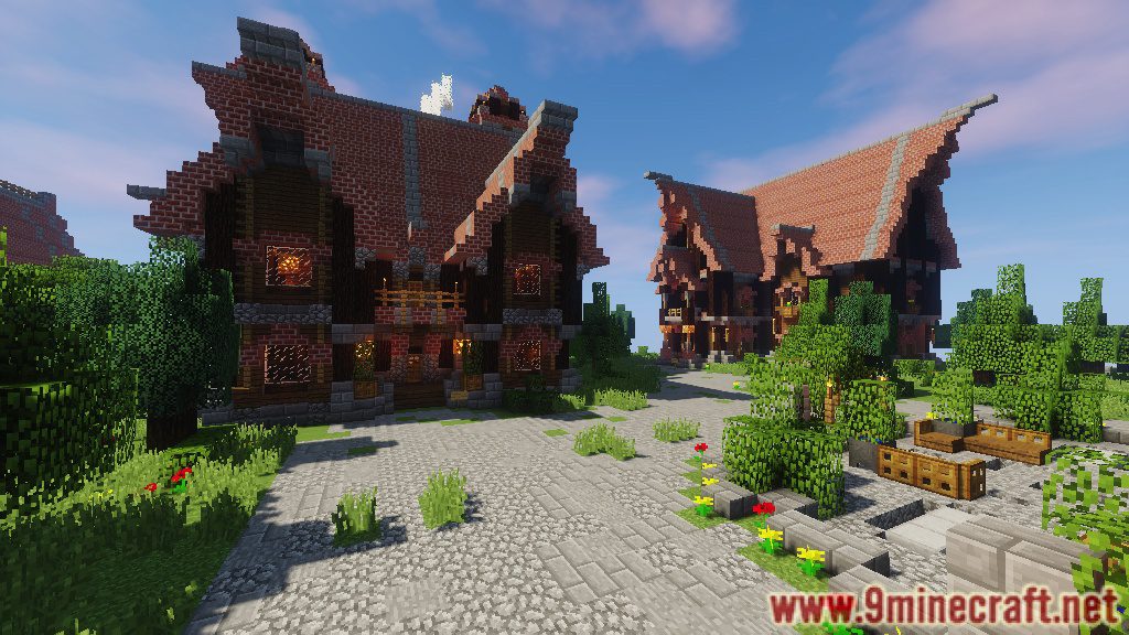 Medieval Town Map Pack 11221112 For Minecraft