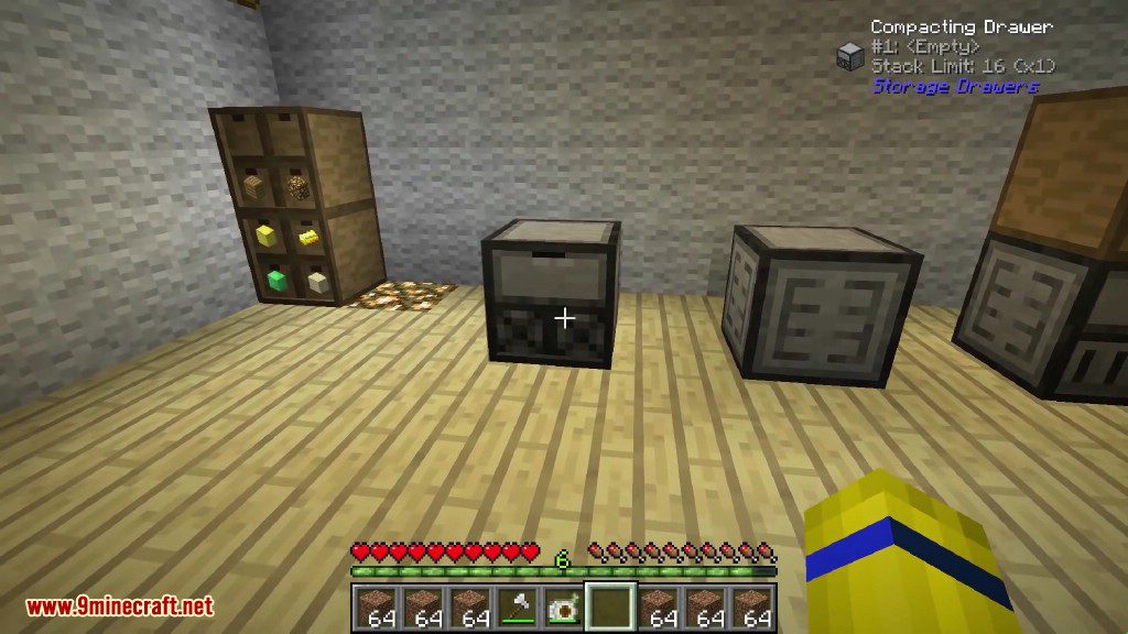Storage Drawers Mod 1.14.4/1.12.2 (Store Hundreds of Items) MINECRAFT