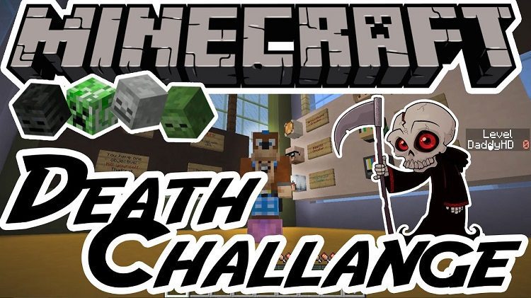 Death Challenge Map 1.11.2 for Minecraft