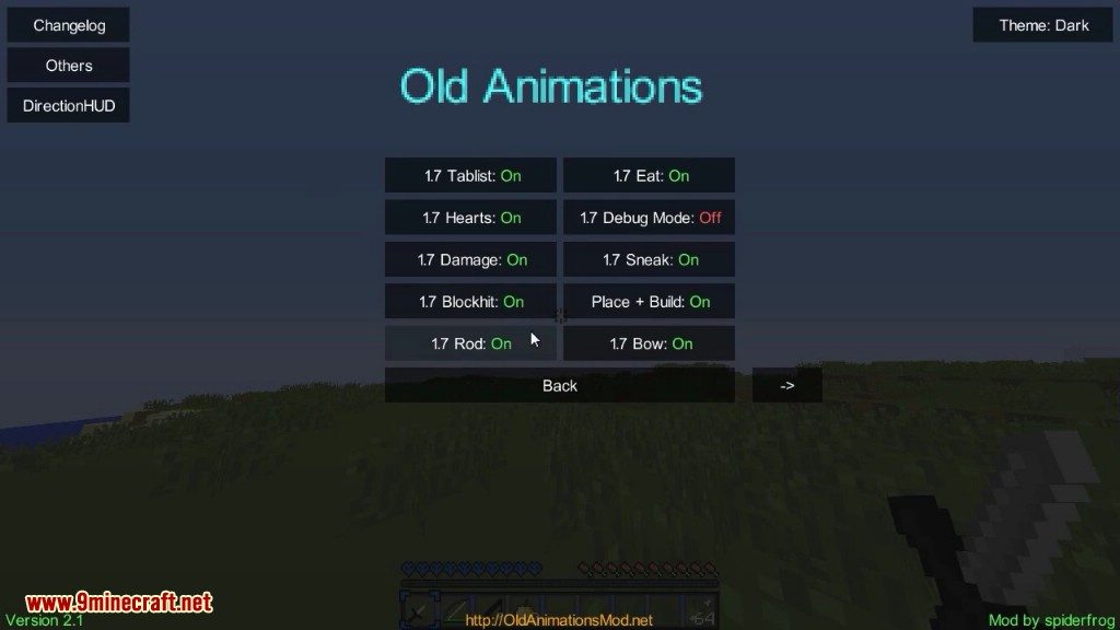 Old Animations Mod 1 8 9 For Minecraft 9minecraft Net