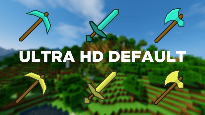 Ultra HD Default Resource Pack for Minecraft Logo
