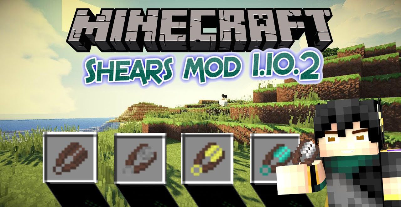 More Shears Mod 1.10.2 (New Types of Shears)