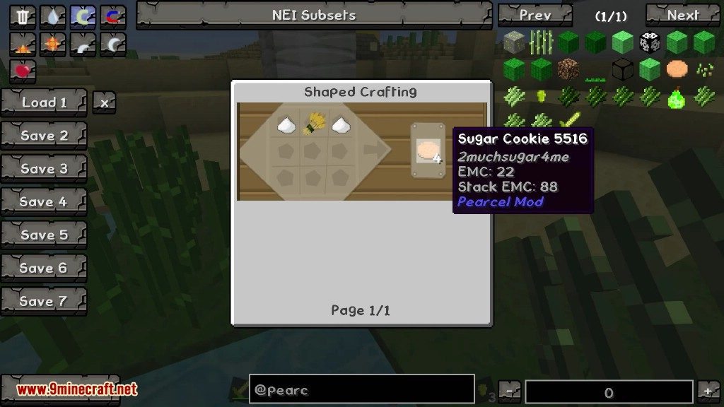 Pearcel Mod Crafting Recipes 5