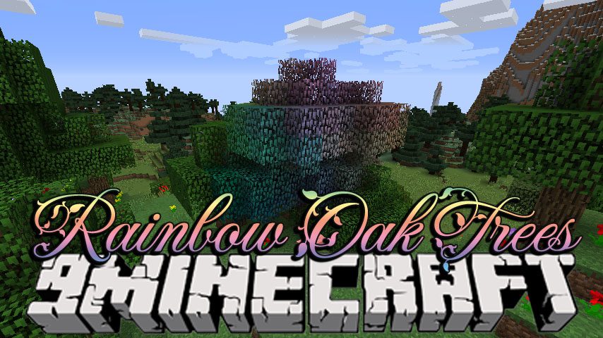 Rainbow Oak Trees Mod 1 12 2 1 11 2 Trees Generated By The Twilight Forest 9minecraft Net