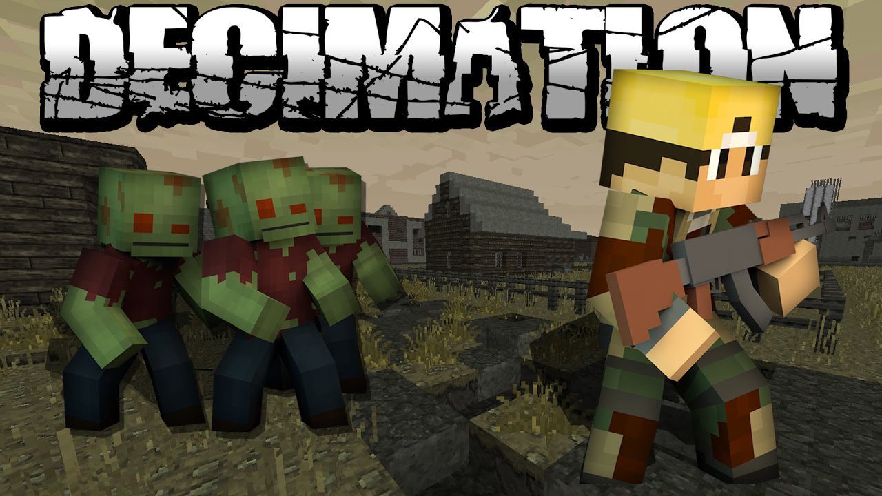 Decimation Mod 1 7 10 Minecraft Zombie Apocalypse 9minecraft Net