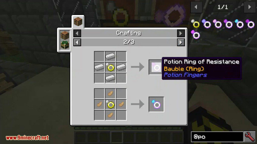 Potion Fingers Mod Crafting Recipes 4