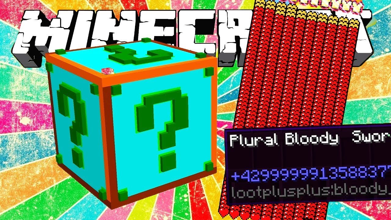 Lucky Block Plural Mod 18 Get The Ultimate Sword 9minecraftnet