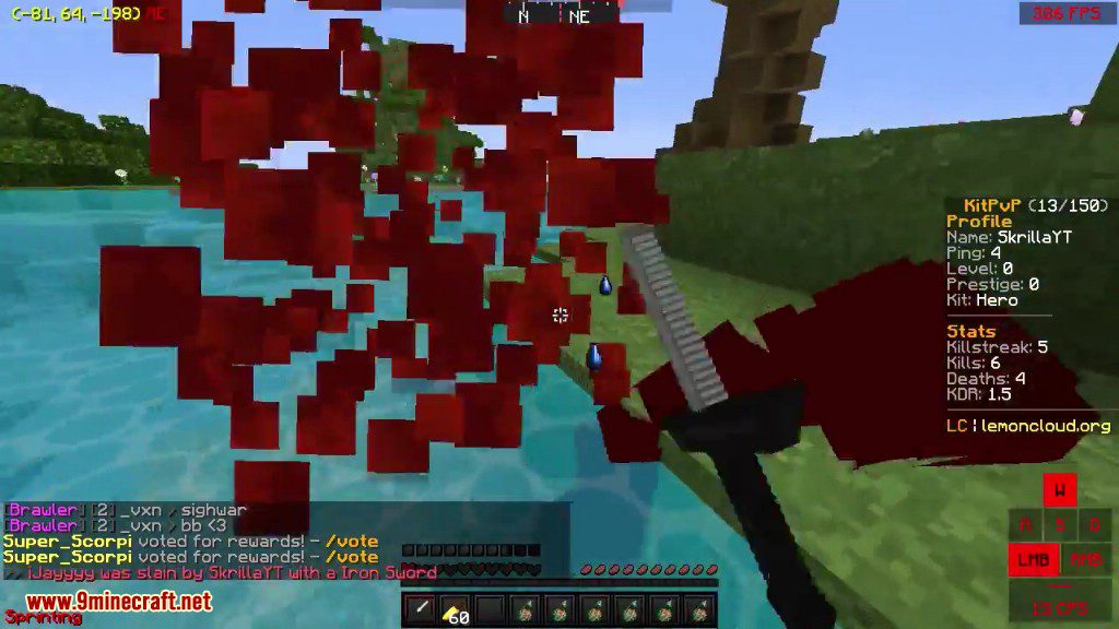 Blood Kill Effect Mod 1 8 9 Blood Explosion 9minecraft Net