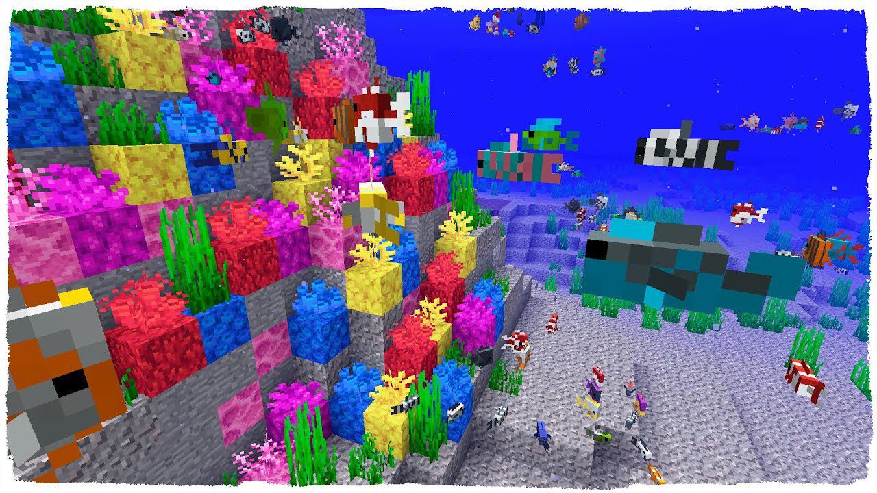 Minecraft 1 13 Snapshot 18w10a Tropical Fish Buried Treasure 9minecraft Net