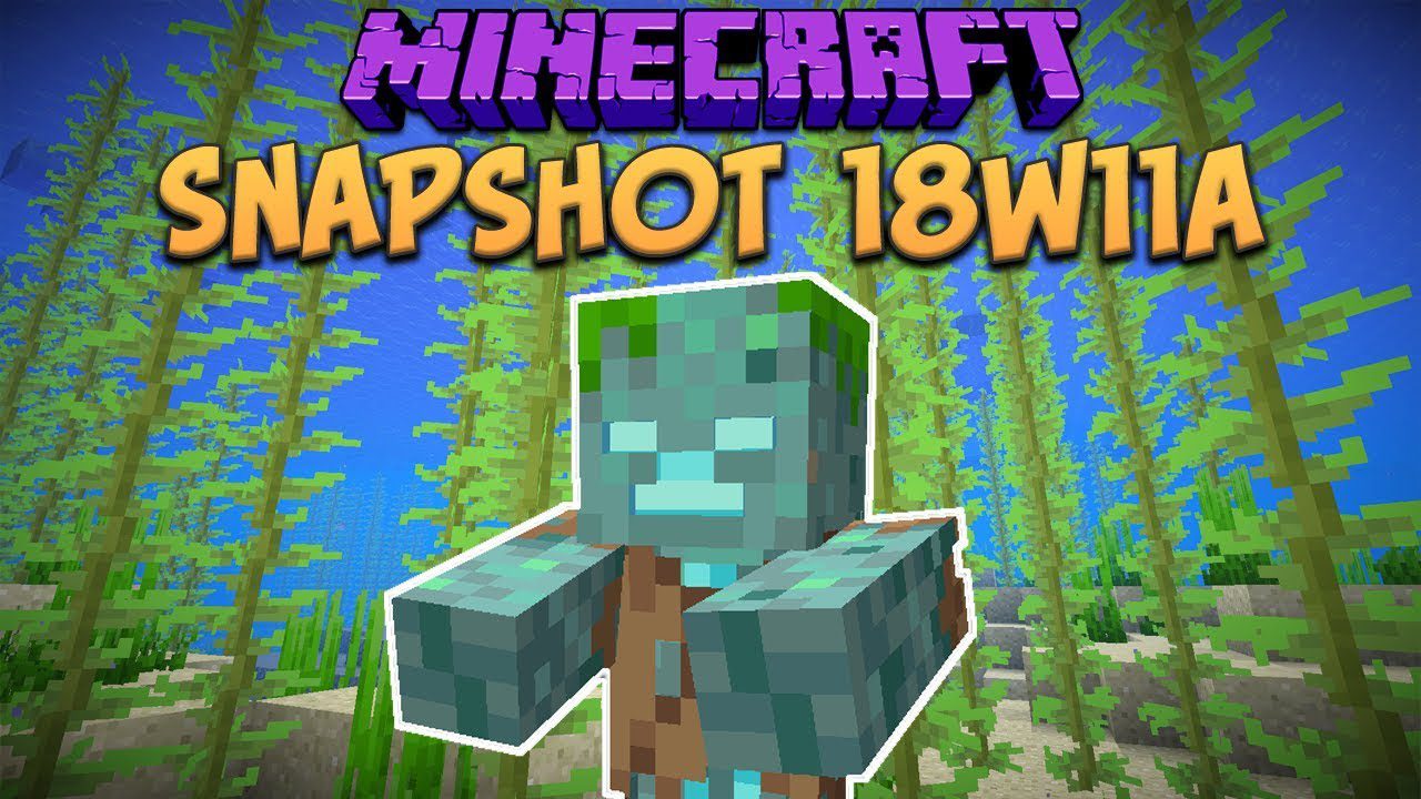Minecraft 1 13 Snapshot 18w11a New Drowned Mob Shipwrecks 9minecraft Net