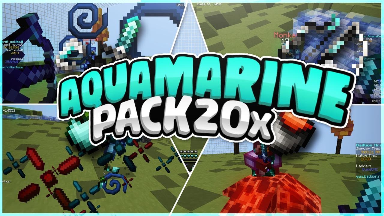 Aquamarine Pvp Resource Pack 1 8 9 1 7 10 9minecraft Net