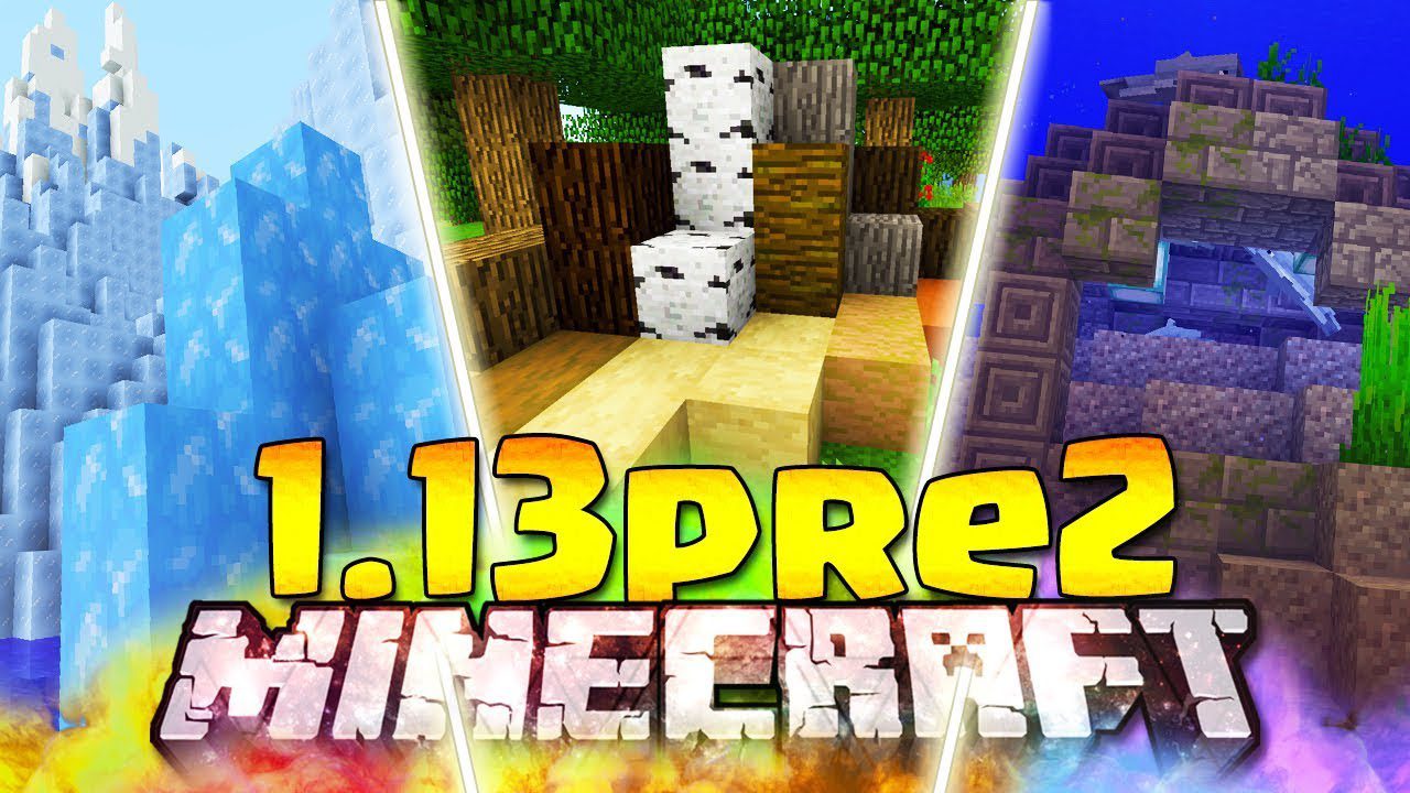 Minecraft 1 13 Pre Release 2 Stripped Bark Blocks Compressed Ice Recipe 9minecraft Net