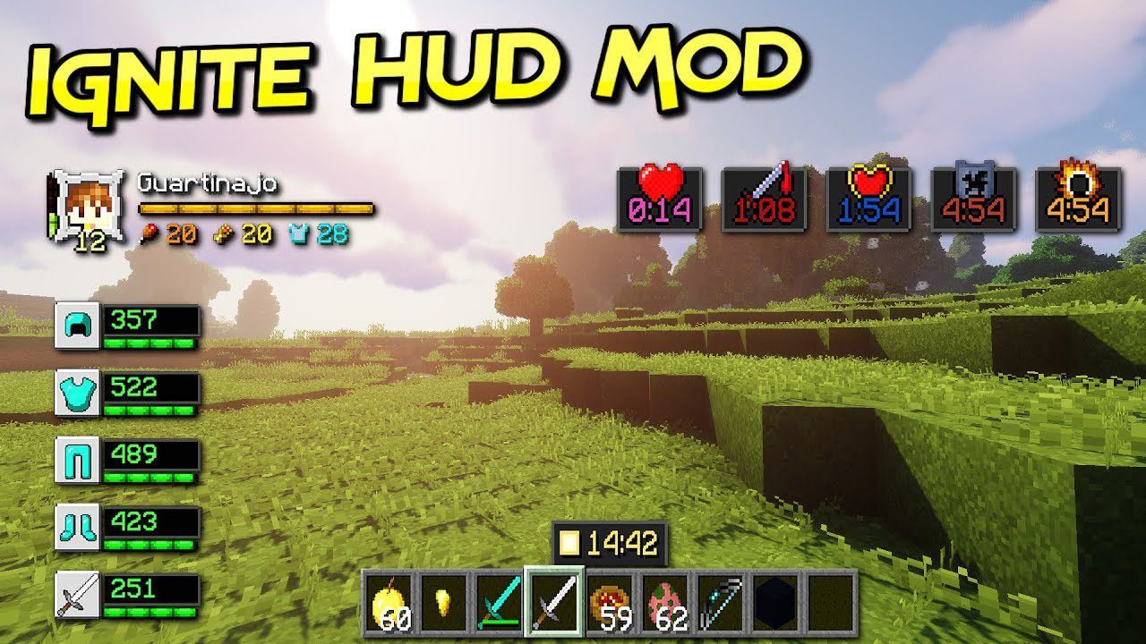 Ignite Hud Mod 1 12 2 1 10 2 A Rpg Style Hud 9minecraft Net