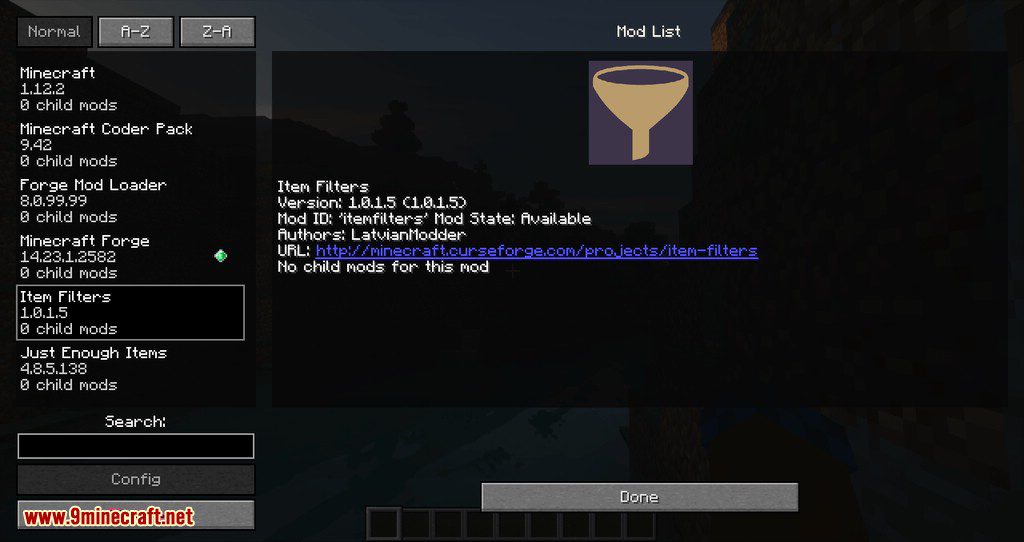 Item Filter mod for minecraft 09