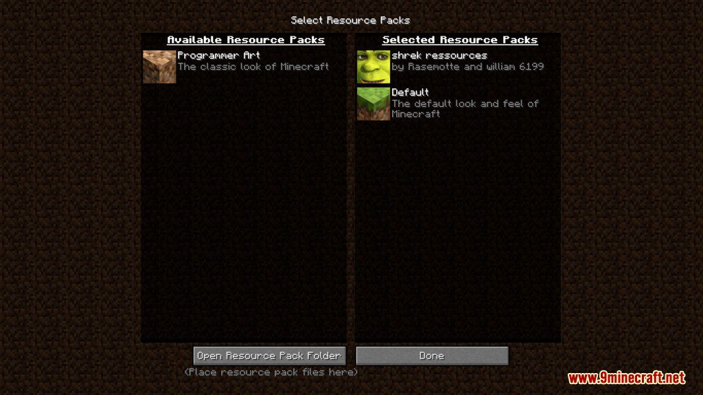Shrek Data Pack 1 14 4 1 14 1 Get Out Of My Swarm 9minecraft Net