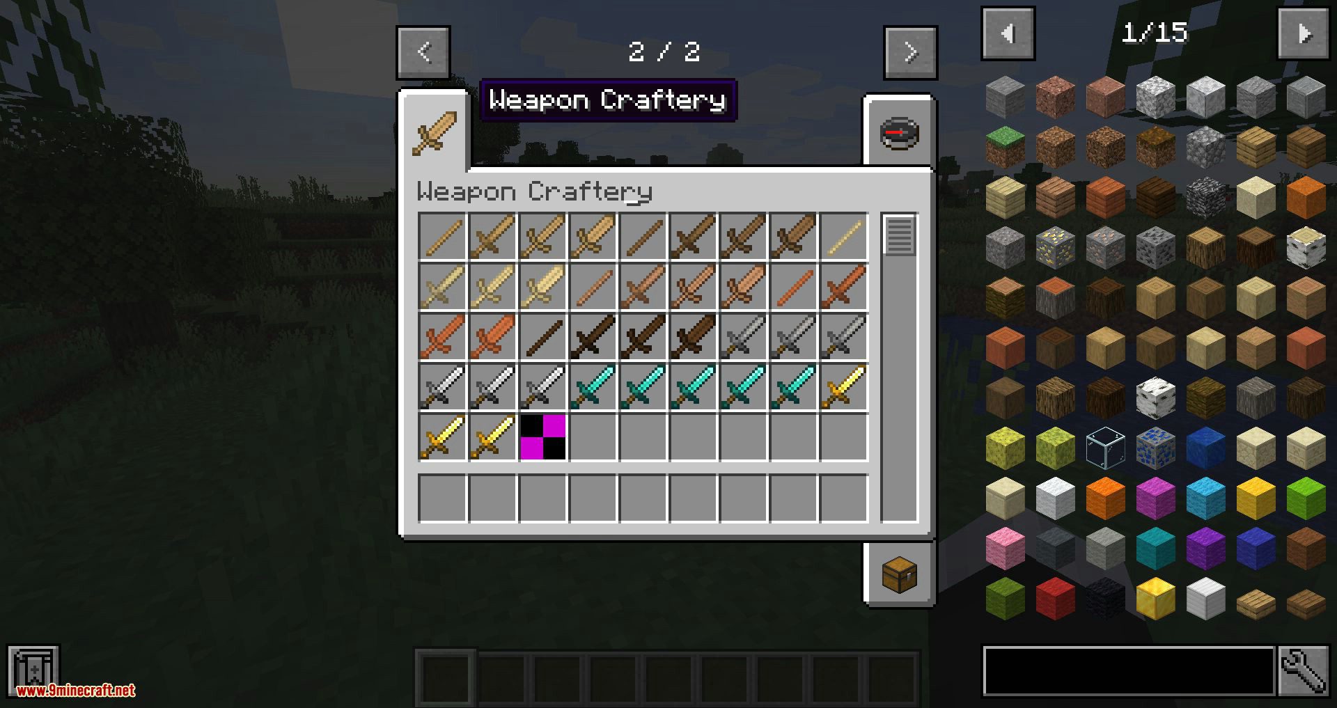 Weapon Craftery Mod 1 14 4 1 14 3 Weapons With Level And Rarity System 9minecraft Net