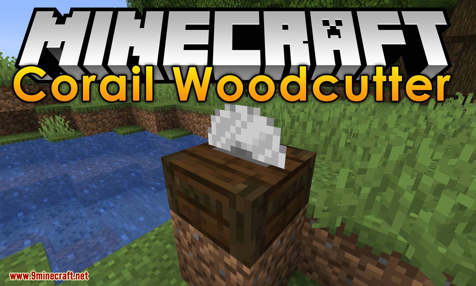 Corail Woodcutter mod for minecraft logo