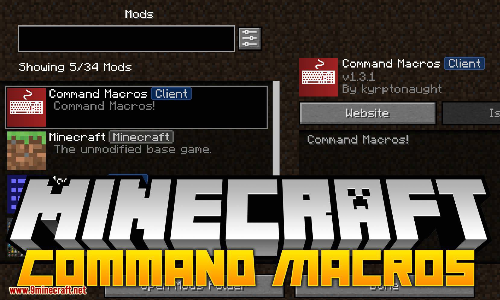 Command Macros Mod 1 16 2 1 15 2 Create Keybinds For Commands 9minecraft Net