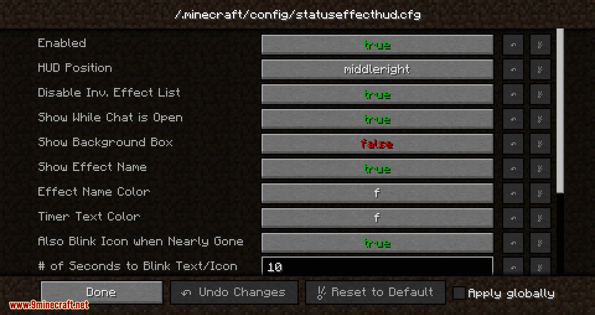 Statuseffecthud Updated Mod 1 12 2 1 10 2 Displays Your Currently Active Potions Effects 9minecraft Net