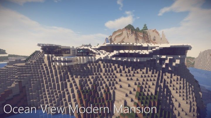 Ocean View Modern Mansion Map 1 14 4 For Minecraft 9minecraft Net