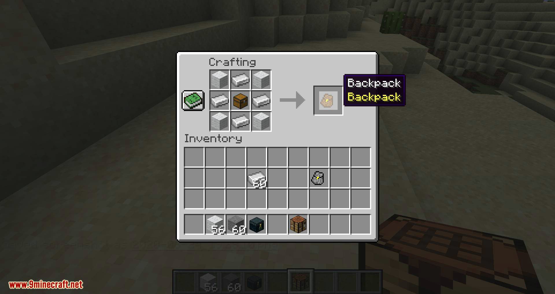 Simple Backpack Mod 1.16.3/1.16.1 (More Ways to Store Items