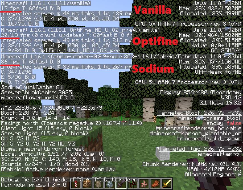 Sodium Mod 1.16.3/1.16.1 (Boost Your FPS)
