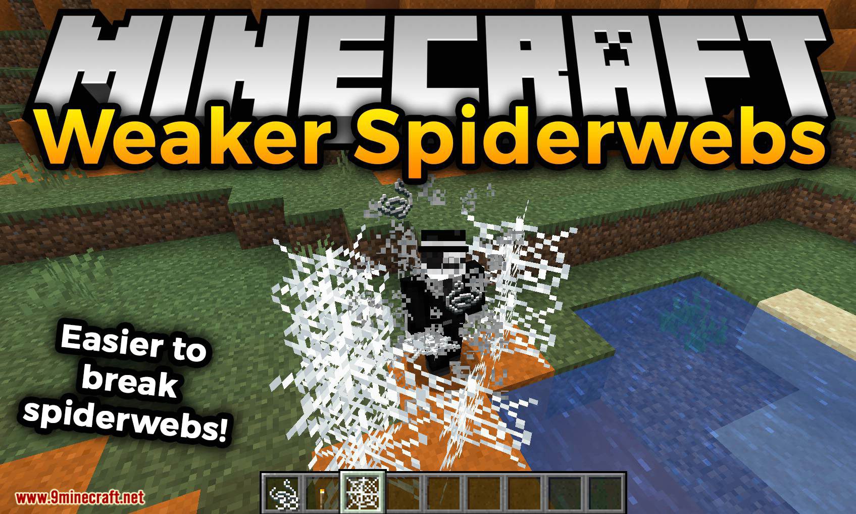 Weaker Spiderwebs Mod 1.17.1/1.16.5