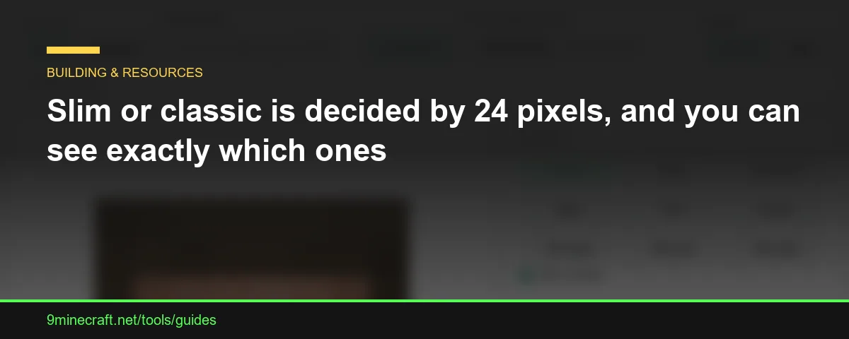Slim or classic is decided by 24 pixels, and you can see exactly which ones