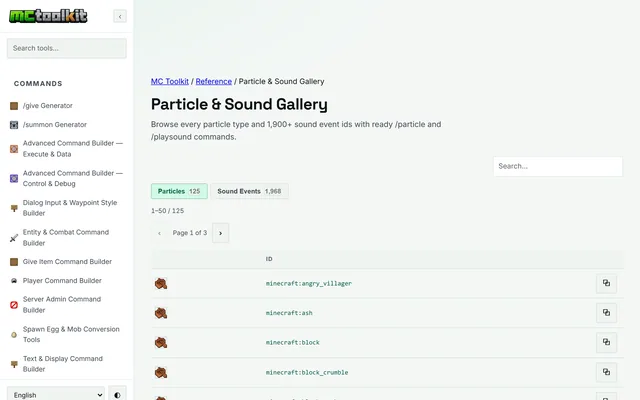 Particle & Sound Gallery in use