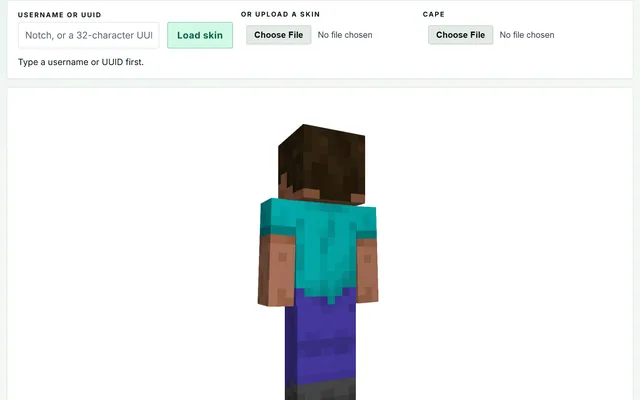 Skin Viewer in use