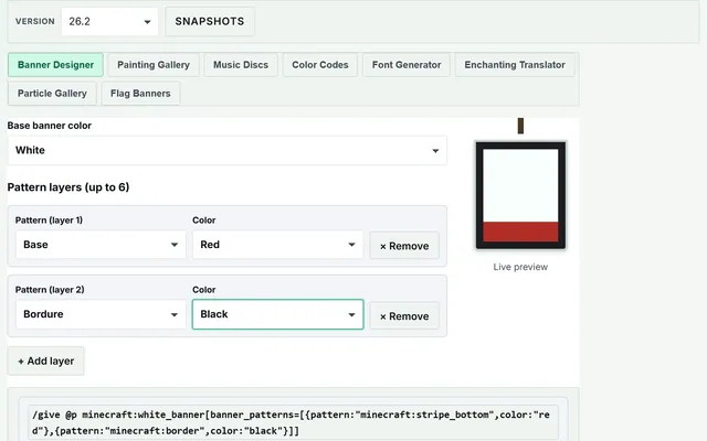 Minecraft Visual & Design Tools in use