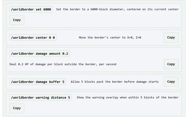 World Border & Difficulty Tools in use