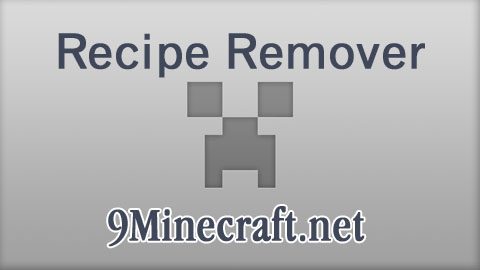 Recipe Remover Mod 1.4.7