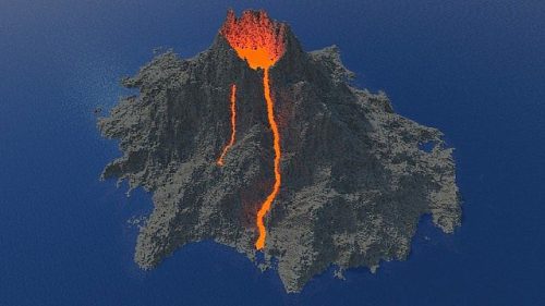 Realistic-Volcano-Map