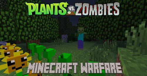 Plants-Vs-Zombies-Minecraft-Warfare-Mod