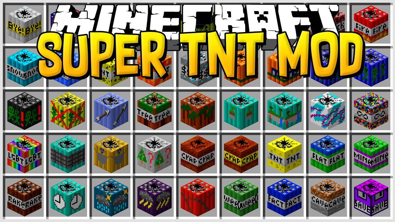 Super TNT Mod for Minecraft Logo