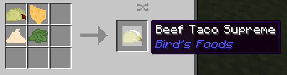 Bird’s Foods Mod Crafting Recipes 3